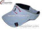 Flat Embroidery On Front Tennis Sun Visors With Printing Logo On Beak