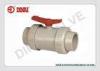 PPH double union Plastic Ball Valve 1/2(D20mm) ~ 4(D110mm) DIN/ANSI /JIS