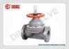 PVC-C diaphragm valve weir type flange end ANSI#150,JIS10K,DIN. wheel handle