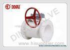 PN10 bar PVDF plastic flange ball valve,1/2