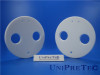 High Heat Resistant Insulation Alumina Ceramic Round Plates with Holes