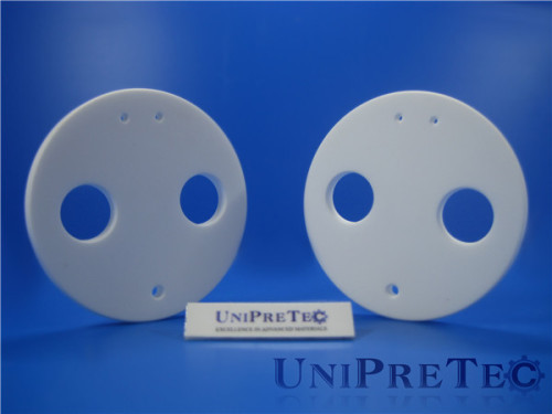 High Heat Resistant Insulation Alumina Ceramic Round Plates with Holes