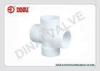 PVDF pipe fitting cross socket fusion 20mm-225mm, PVDF piping PN16