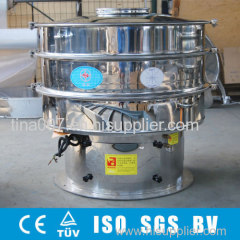 Round stainless steel vibrating screen for sieving and sifter