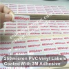 Custom Silkscreen Print Very Thick 250micron PVC Stickers With Glossy Finished,Silkscreen Print PVC Label With 3M Glue