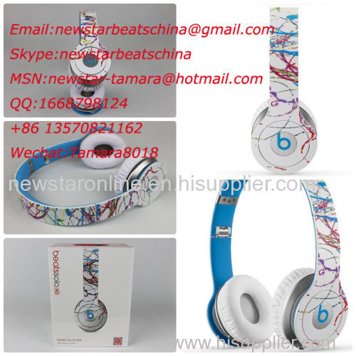 Blue&white beats artist solo hd artist beats solo hd headphone by dr dre 1:1 as original