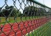 Green PVC 4 Inch Chain Link Wire Mesh , Privacy Chain Link Sports Fence