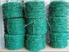 Soft Green Weaved PVC Coated Barbed Wire Iso9001 For High Security Fencing