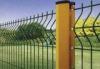 PVC Coated Welded Wire Mesh Fence , Yellow Electro Galvanized Fence Netting