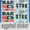 Destructible Safety Eggshell Sticker with Strong Adhesive