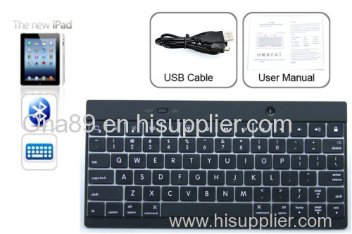 Ultra thin Wireless Bluetooth Keyboard for iPad3,ipad2,ipad4,ipad5.ipad mini