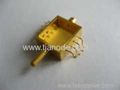 hybride package glass metal component