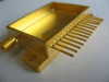 hybride package glass component gold plated