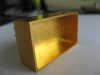 hybride package glass component gold plating