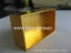 hybride package glass component gold plating