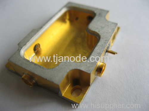 hybride package glass metal component