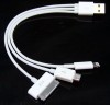 Wholesale 3 in 1 USB Charger Cable for iPhone & Samsung