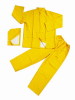 3-pieces PVC/POLYESTER Rainsuit Waterproofed