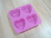 Heart shape silicone cake mold maker pan