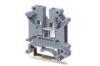 Insulation UK5 600V 40A Spring Clipping DIN Rail Screwless Terminal Block With Gray, Blue