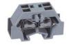 Gray PA66 630V 24A 8KV 4 Conductor Through Miniature Terminal Block with Fixing Flanges