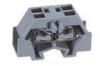 Grey Rail 400V 10A 4P Conductor Through Miniature Terminal Block With Fixing Flanges