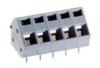 5.0 / 5.08 mm Pitch, 10P SP256 Spring Cage PCB Mount Terminal Block With Angled Type