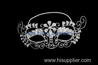 Party Jewelry Rhinestone Mask Wholesale Rhinestone Half Face Fashion Mask Crystal Bridal Jewelry MK002-001