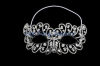 High Quality Deluxe Silver Crystal Masquerade Mask Crystal Bridal Jewelry Rhinestone Mask for Party MK004