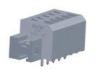 custom 24 - 14 AWG 6A Gray PCB Mount Terminal Block With 5 - 6 mm Strip SP239