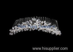 Female and succinct Crystal Bridal Jewelry hair comb T0034