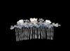 Designs and Excellent finishing Fimo Flower jewelry crystal bridal jewelry HF1276