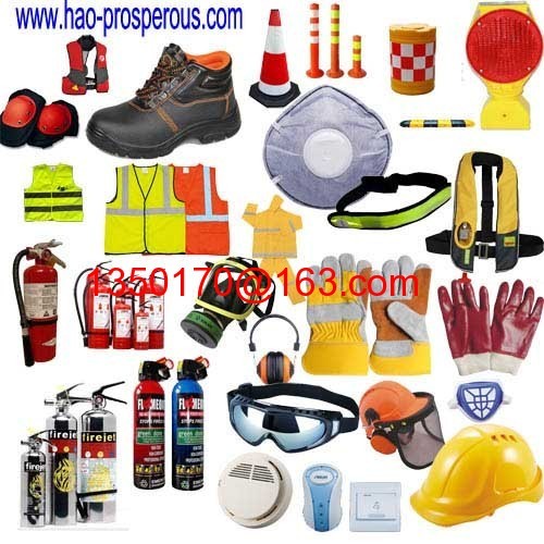 traffic safety fire equipment suit defense anti traffic cone flash light dust mask safety box
