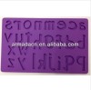 New!! Food grade Letters design silicone fondant molds (4 designs)