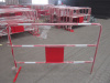 Powder-coating Traffic Metal Barrier 100cm height safety metal barrier