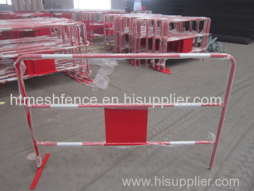 Powder-coating Traffic Metal Barrier 100cm height safety metal barrier