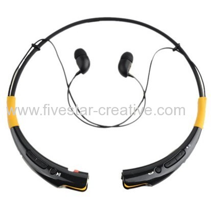 Black Vitality HBS-740 Bluetooth V4.0 Wireless Stereo Powerful Bass Headset Headphone With Microphone