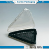 Triangle plastic box with cover for biscuit