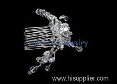Shinning and succinct crystal bridal jewelry crystal hair comb for women SL1869