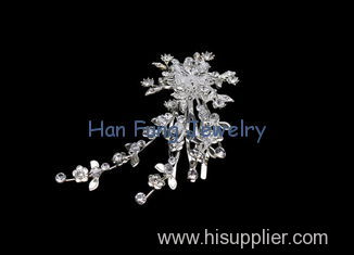 Clear crystal hair comb simple crystal bridal jewelry for decorating SL1877