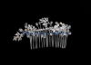 Handmade stylish and clear Crystal Bridal Jewelry hair comb T00059