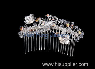 2012 hot selling Crystal Bridal Jewelry shining fashion design hair comb T00055