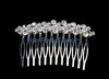 Succinct hair comb with crystal arranged in rows Crystal Bridal Jewelry TLFC06