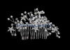 Exquisite craftsmanship Crystal Bridal Jewelry hair comb with silver plating TL90143