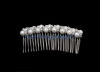 Excellent finishing Crystal Bridal Jewelry hair accessory with pearls in rows TLH6505