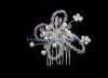 OEM / ODM Crystal Bridal Jewelry hair comb with vivid butterfly-shape with crystal TLFC103