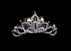 New Classic tiara shape of hair accessory Crystal Bridal Jewelry with AB crystal TR3120