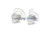 925 Sterling Silver Plating Crystal Bridal Jewelry Wedding Rhinestone Hair Pearl HF1034