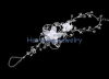 A Unique Design of 925 Sterling Bridal Hair Ornament Crystal Bridal Jewelry SE1360