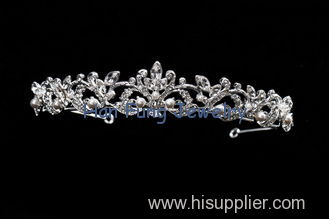 Delicate Bridal Tiaras And Crowns Vintage Crystal Bridal Crown with silver plating TL1232